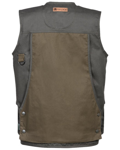 Light Khaki Coloured Percussion Childrens Tradition Hunting Vest on white background 