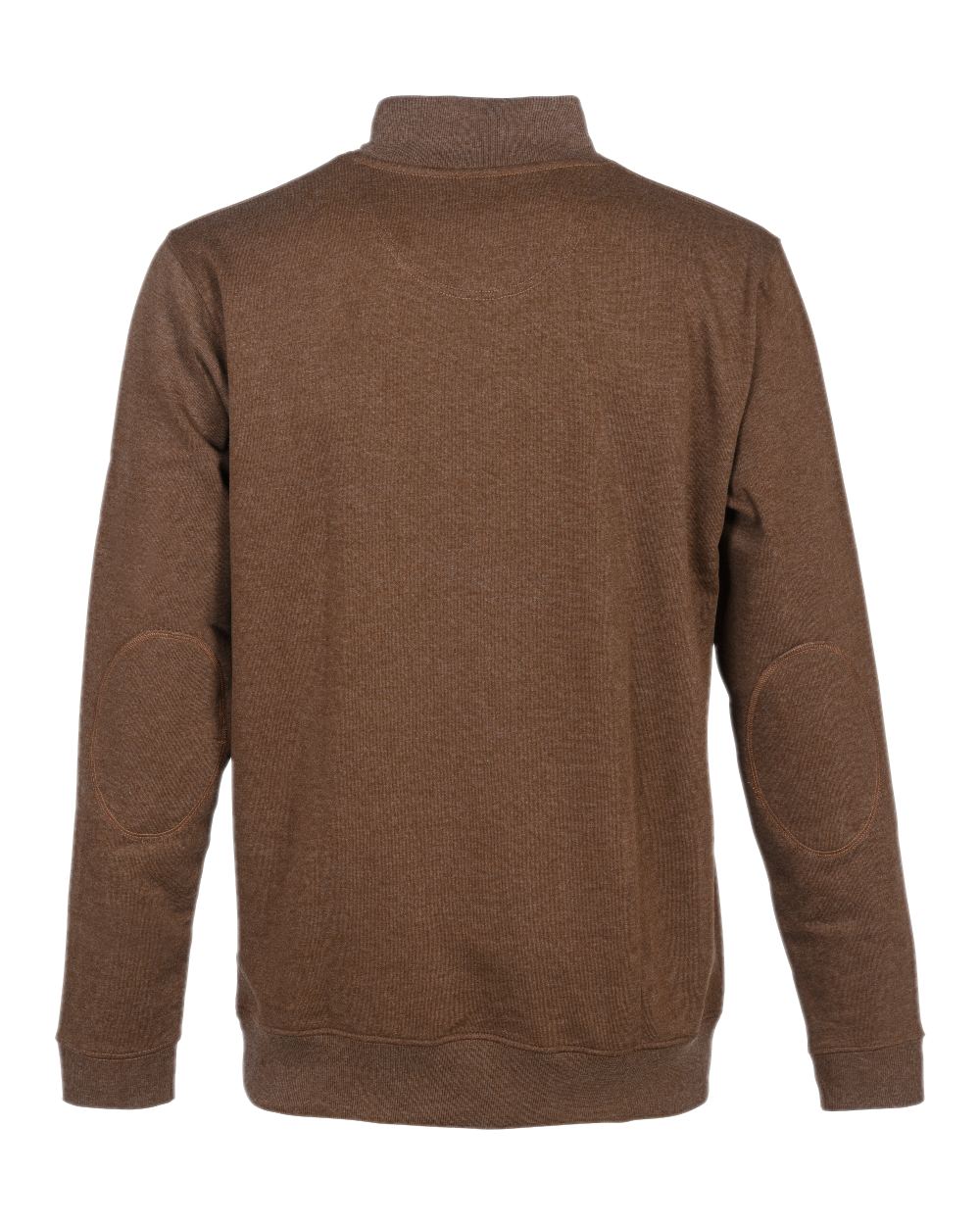 Brown coloured Percussion High Neck Sweatshirt on white background 