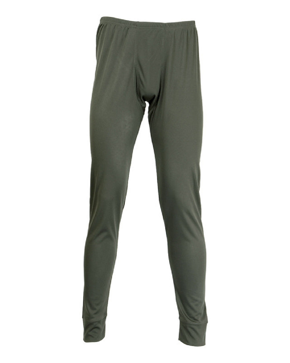 Khaki coloured Percussion Megadry Long Johns on white background 