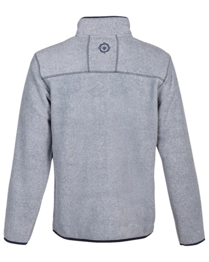 Heather Gray Coloured Percussion Mens Grand Voile Fleece Jacket on white background 