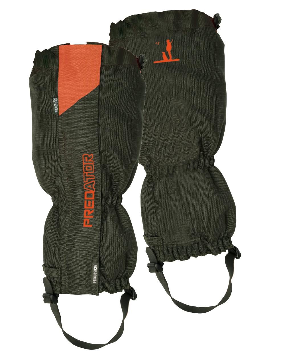 Khaki coloured Percussion Predator R2 Hunting Gaiters on white background 