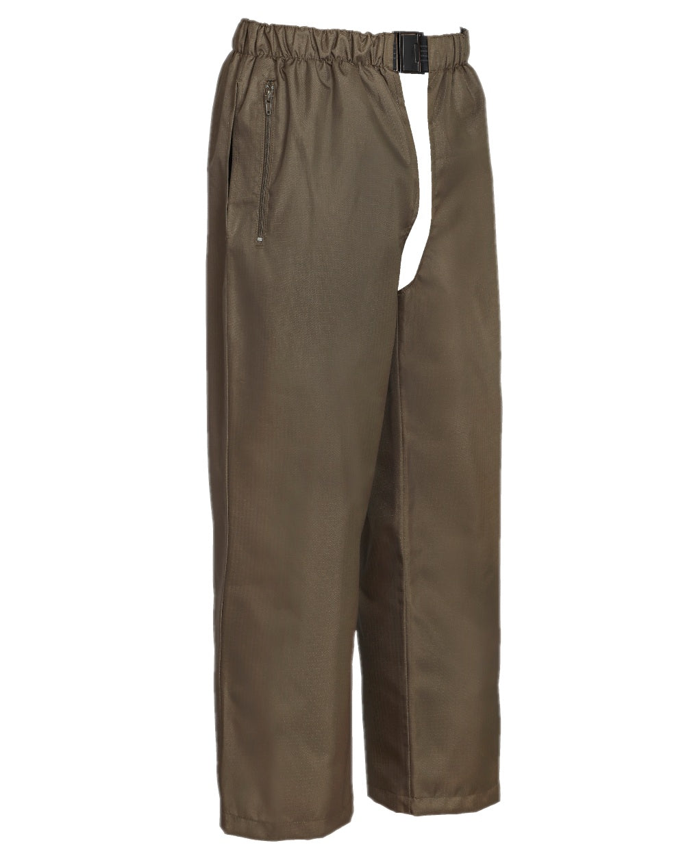 Khaki coloured Percussion Renfort Ripstop Chaps on white background 