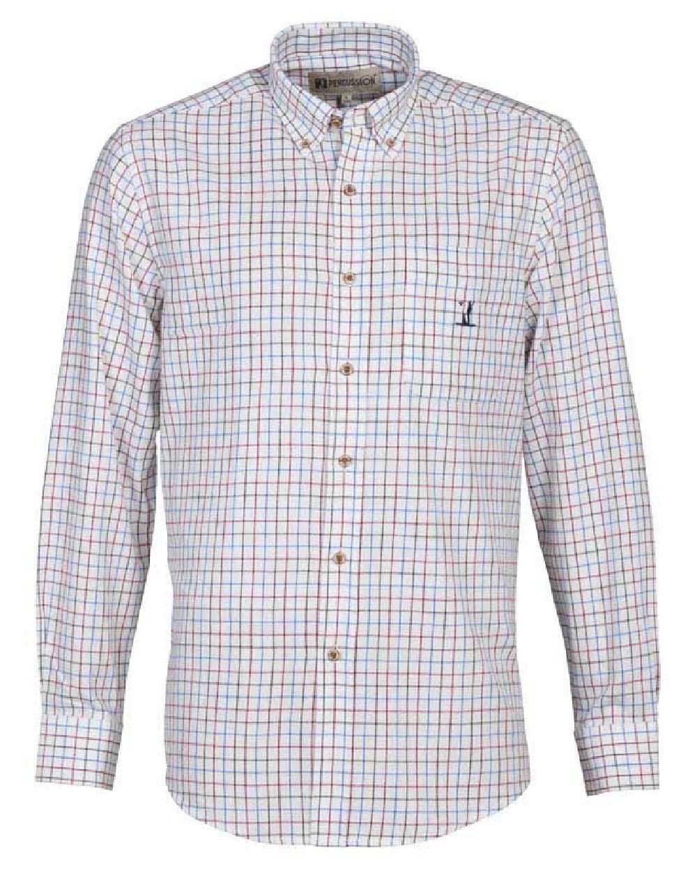 Blro coloured Percussion Sandringham Shirt on white background 