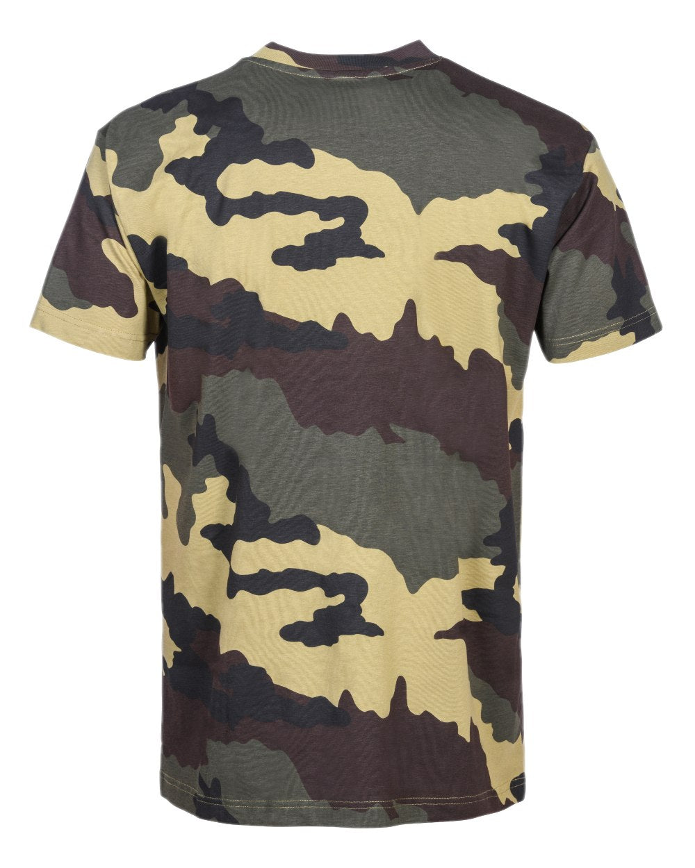 Khaki Beige Camo coloured Percussion T-Shirts Camo Three Pack on white background 
