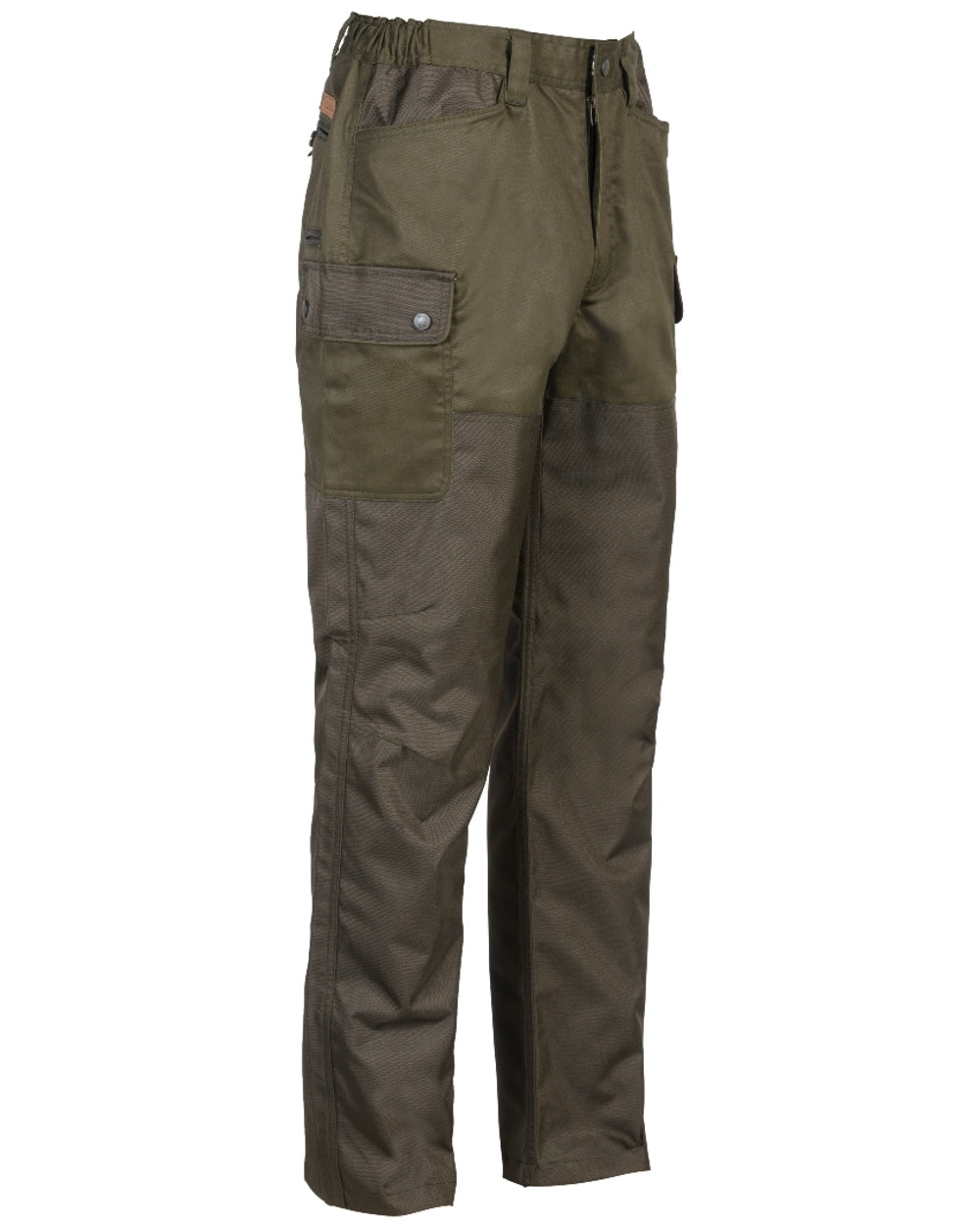 Light Khaki coloured Percussion Bramble Tradition Trousers on white background 