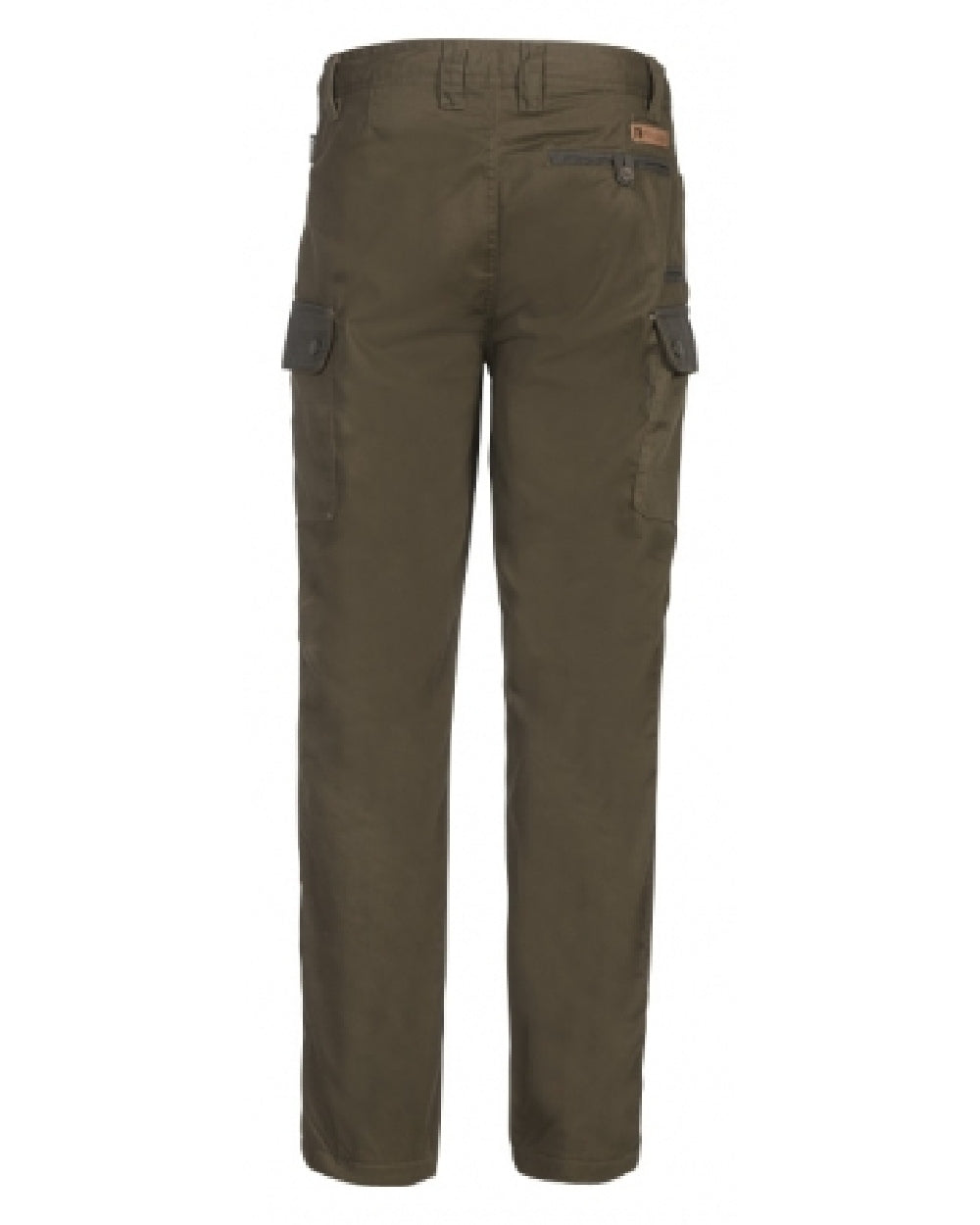 Light Khaki coloured Percussion Tradition Warm Trousers on white background 