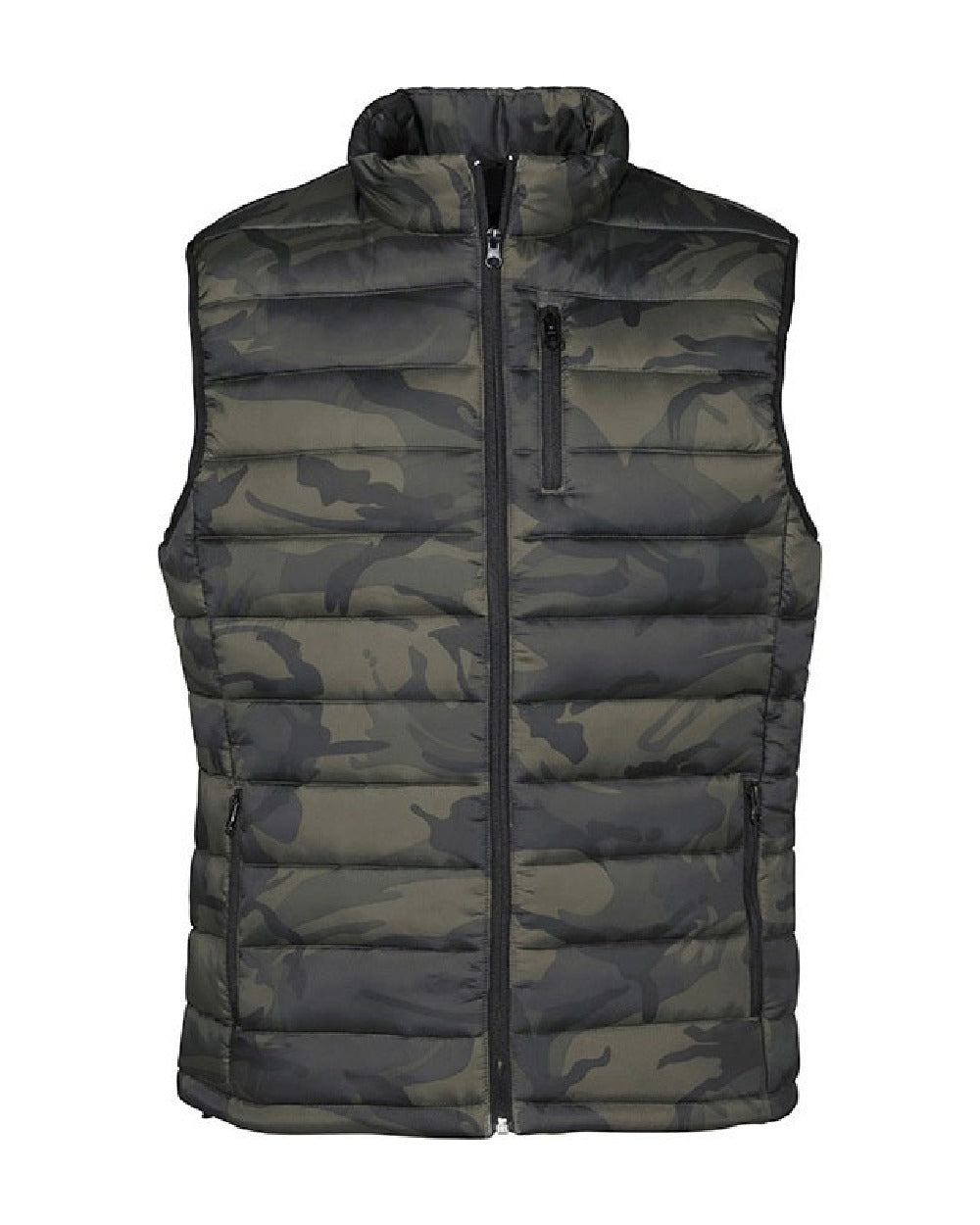 Percussion Childrens Camo Quilted Vest in Camo Khaki