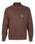Percussion High Neck Sweatshirt in Brown #colour_brown