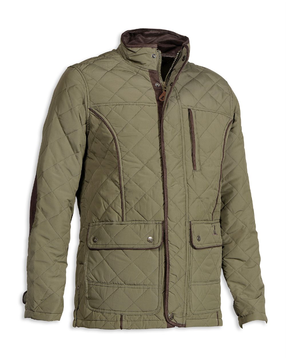 Percussion Stallion Quilted Jacket in Khaki 