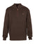Percussion Zip Neck Hunting Pullover in Brown #colour_brown