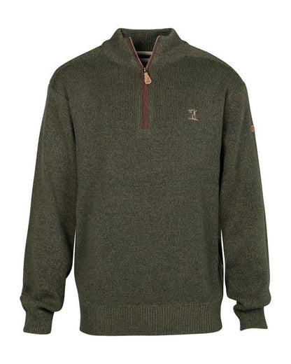 Percussion Zip Neck Hunting Pullover in Khaki 