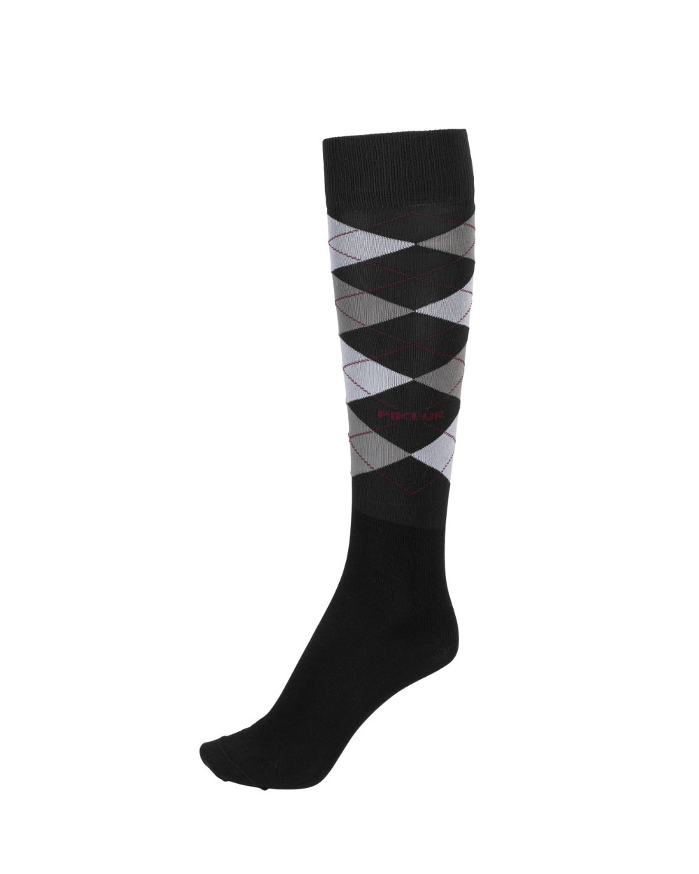 Pikeur Checked Knee Socks in Black 