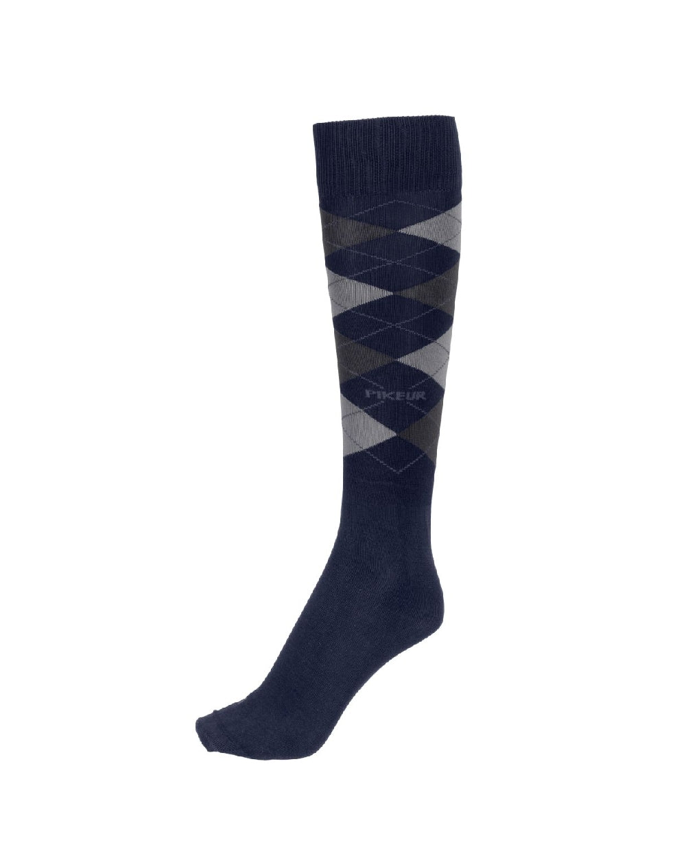 Pikeur Checked Knee Socks in Night Sky 