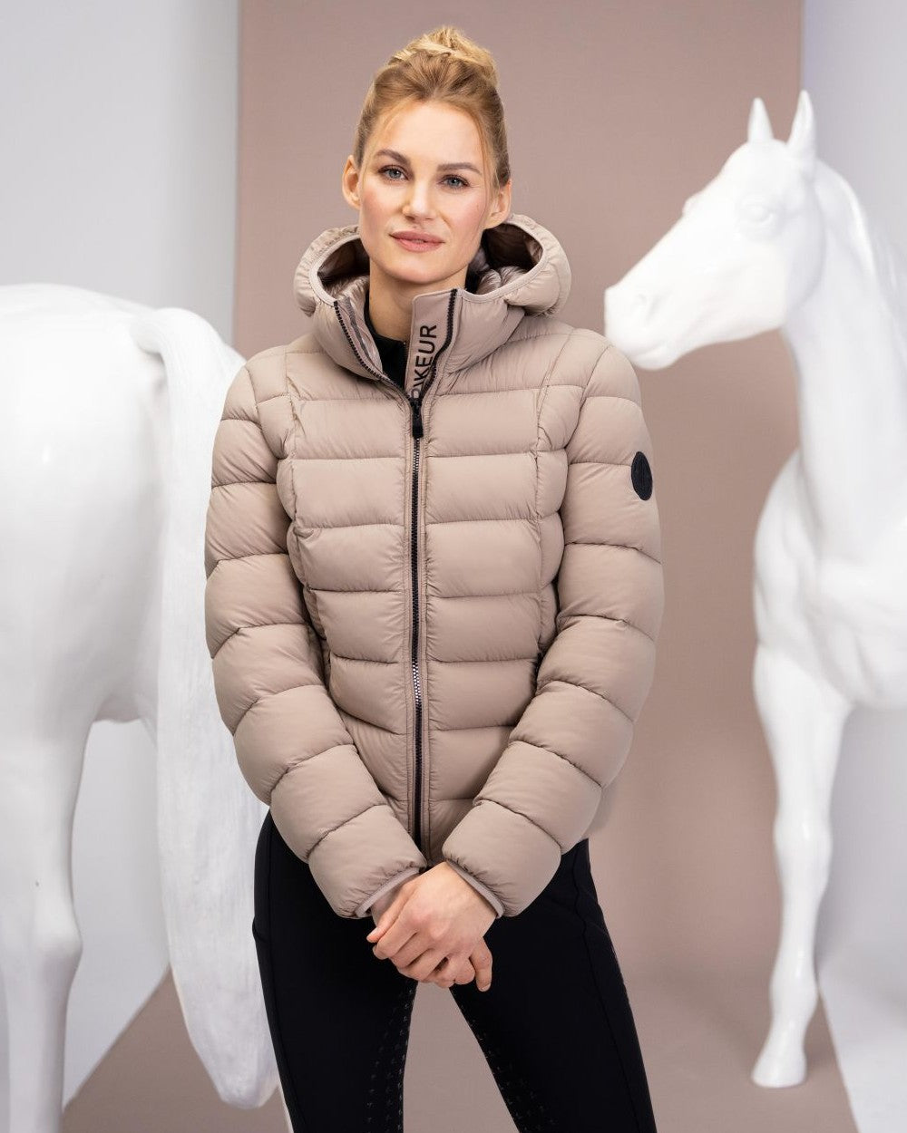 Pikeur Quilted Jacket in Desert Sand 