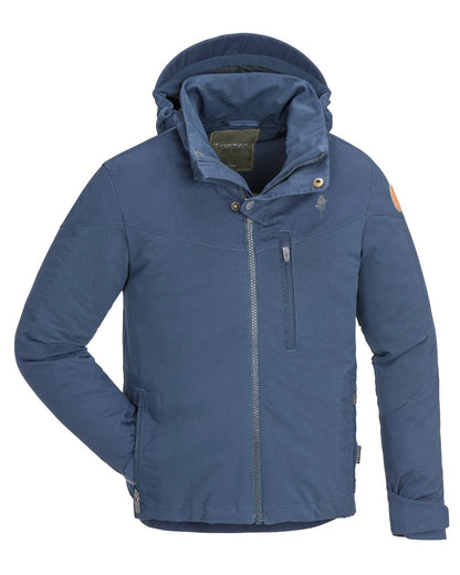 Dark Dive coloured Pinewood Childrens Finnveden Hybrid Jacket on white background 