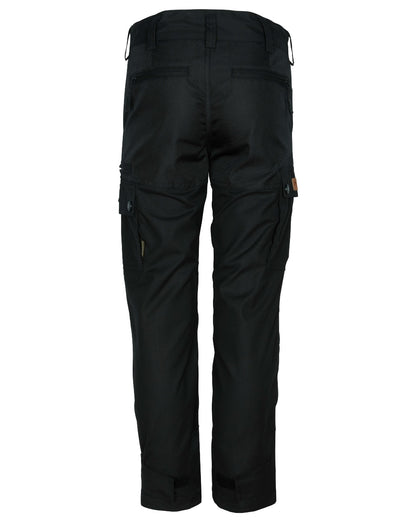 Black coloured Pinewood Childrens Lappland Trousers on white background 