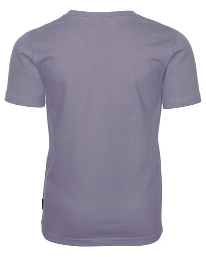 Light Lilac coloured Pinewood Childrens Outdoor Life T-Shirt on white background 