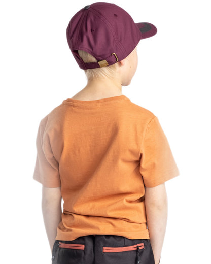 Light Terracotta coloured Pinewood Childrens Outdoor Life T-Shirt on white background 