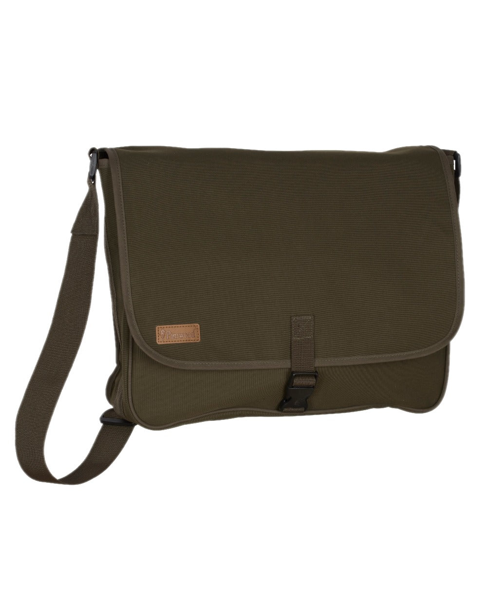 Moss Green Coloured Pinewood Dog Sports Shoulder Bag on white background 