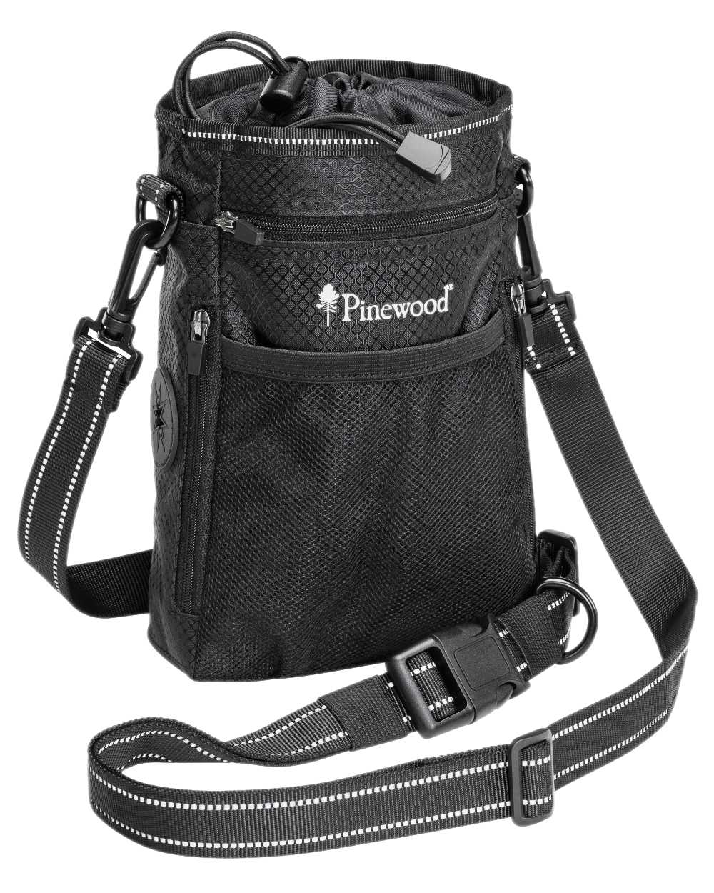 Black Coloured Pinewood Dog Sports Small Bag on white background 