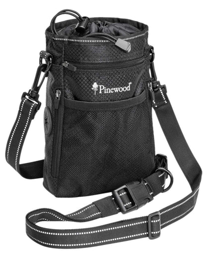 Black Coloured Pinewood Dog Sports Small Bag on white background 