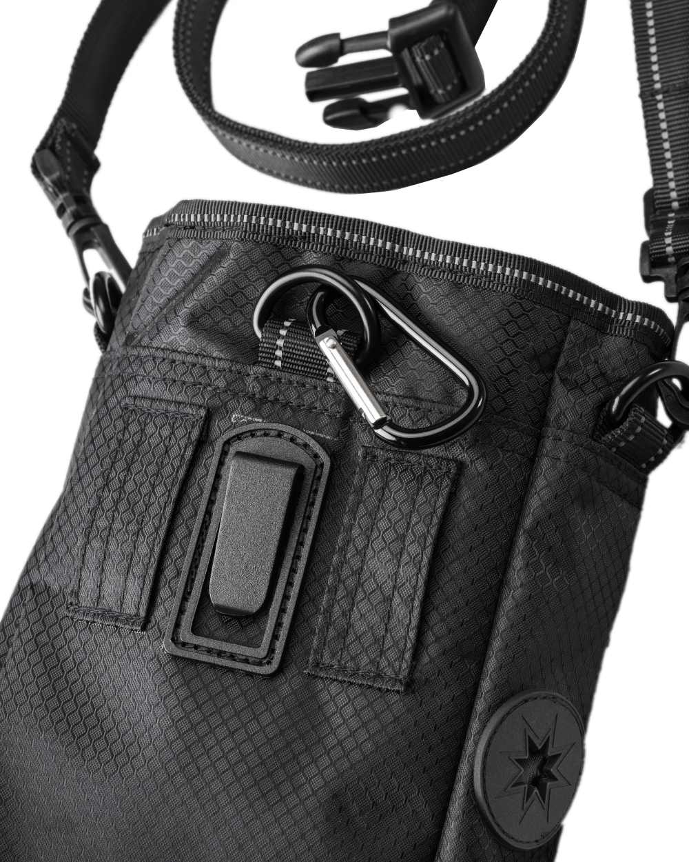 Black Coloured Pinewood Dog Sports Small Bag on white background 