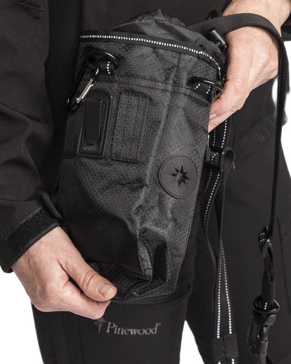 Black Coloured Pinewood Dog Sports Small Bag on white background 