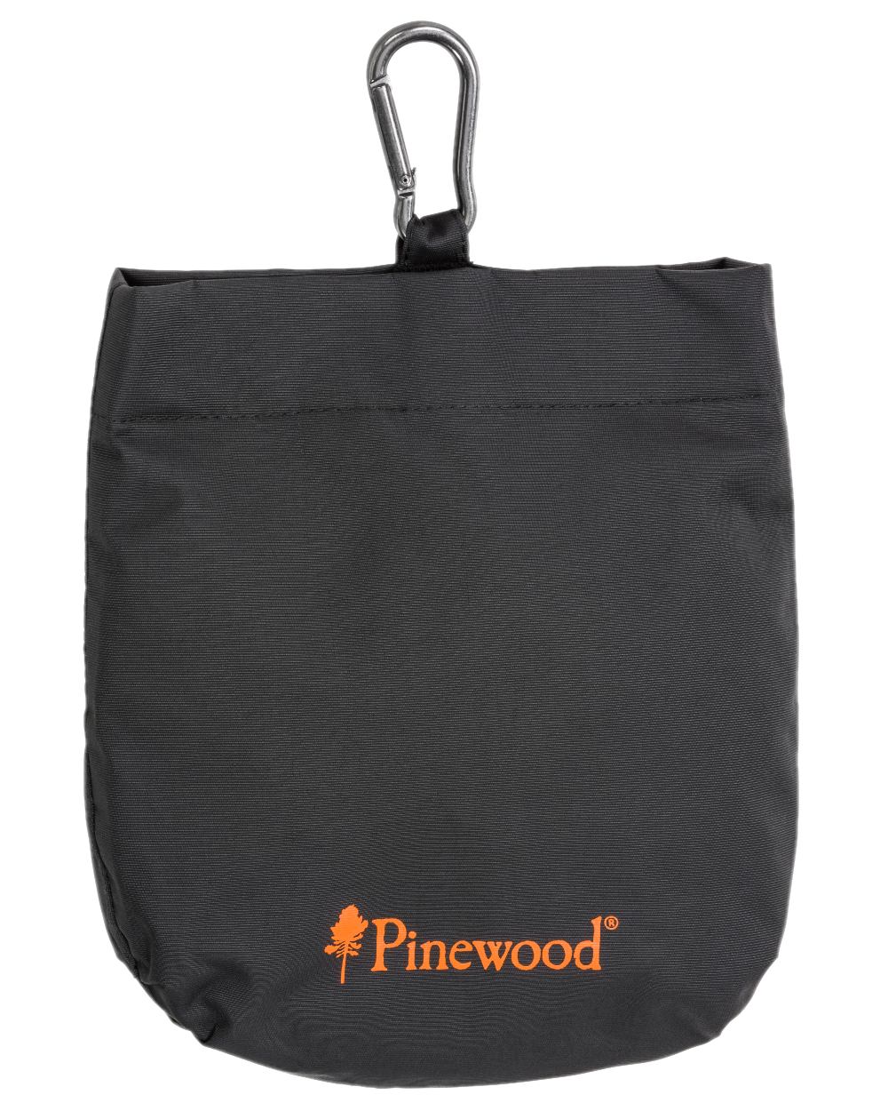 Black Coloured Pinewood Dog Sports Treat Bag on white background 