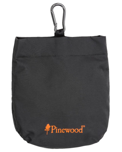 Black Coloured Pinewood Dog Sports Treat Bag on white background 