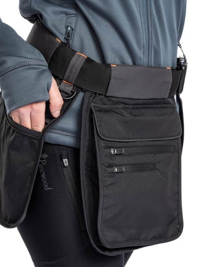 Black Dark Anthracite Coloured Pinewood Dog Sports Utility Belt on white background 