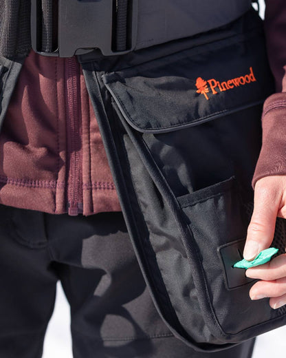 Black Dark Anthracite Coloured Pinewood Dog Sports Utility Belt on white background 