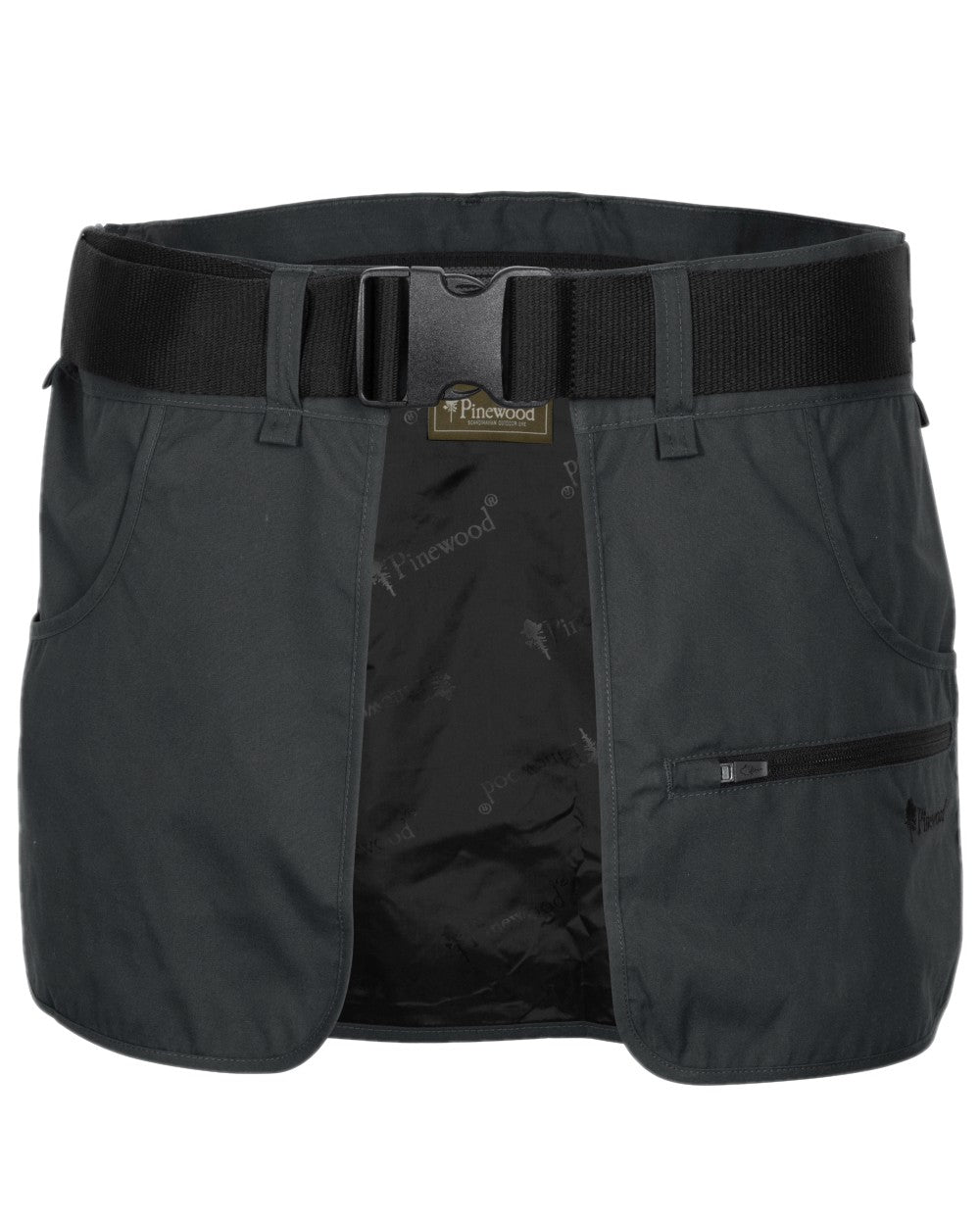 Dark Anthracite Coloured Pinewood Dog Sports Waist Belt on white background 