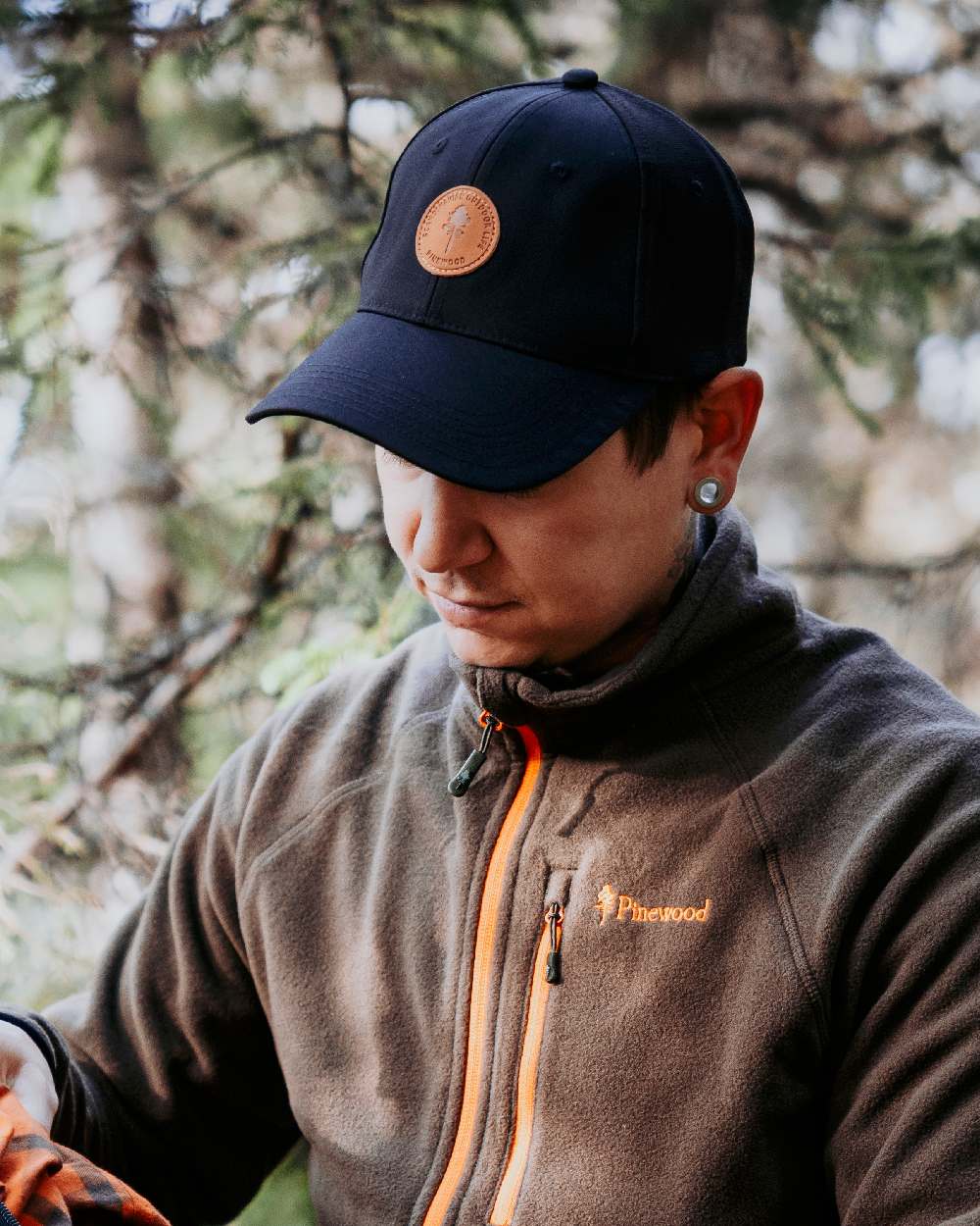 Black Coloured Pinewood Finnveden Hybrid Cap on outdoor background 