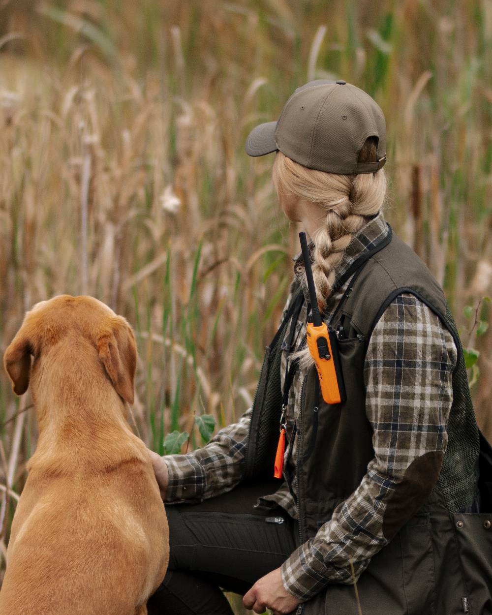 Dark Olive Hunting Olive Coloured Pinewood Finnveden Hybrid Cap on outdoor background 
