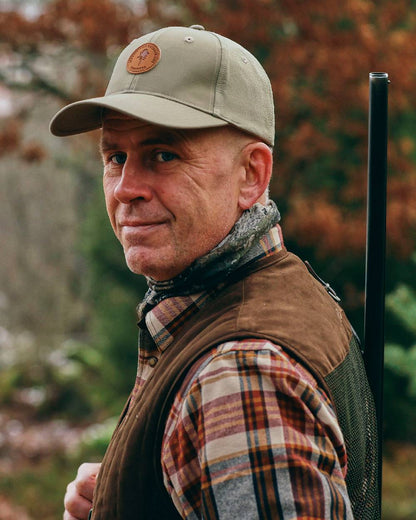 Light Khaki Coloured Pinewood Finnveden Hybrid Cap on outdoor background 