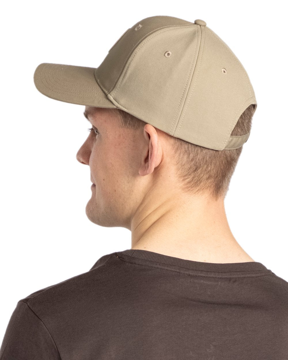 Light Khaki Coloured Pinewood Finnveden Hybrid Cap on white background 