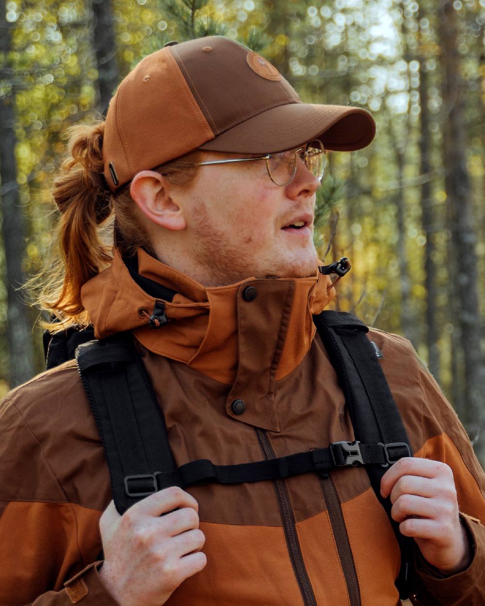 Nougat Coloured Pinewood Finnveden Hybrid Cap on outdoor background 