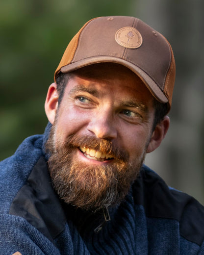 Nougat Coloured Pinewood Finnveden Hybrid Cap on outdoor background 