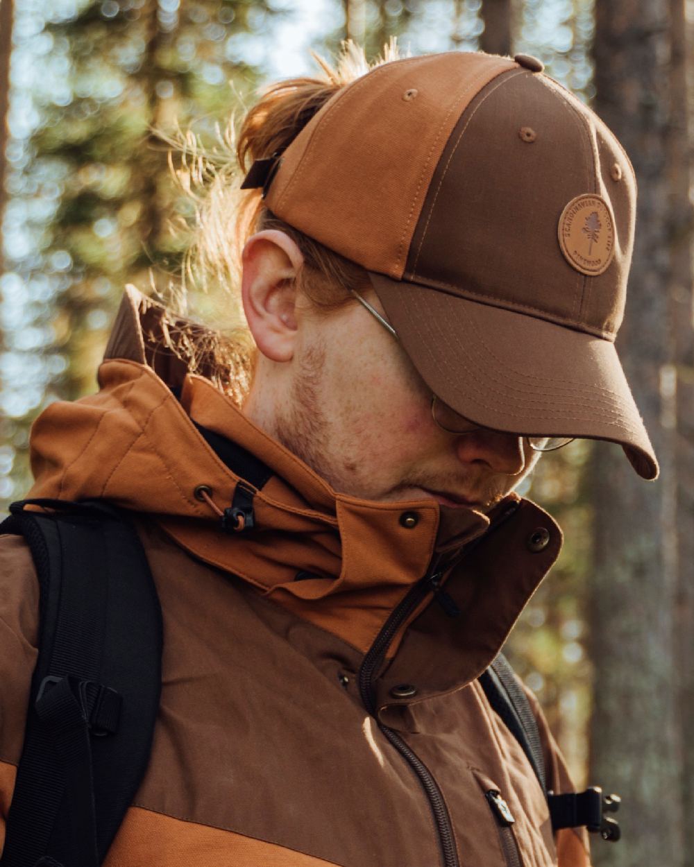 Nougat Coloured Pinewood Finnveden Hybrid Cap on outdoor background 