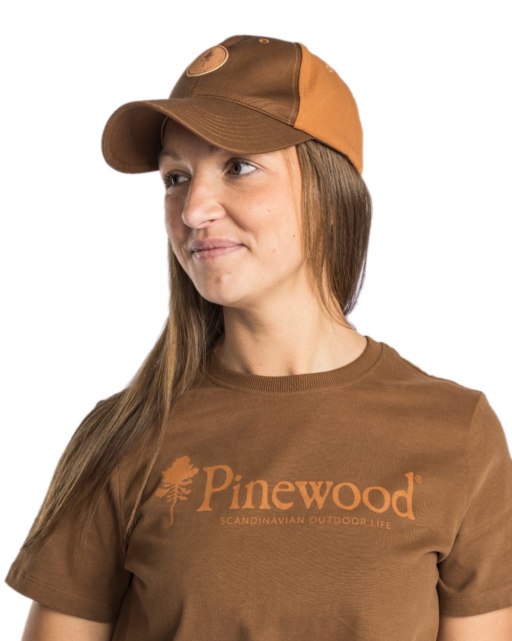 Nougat Coloured Pinewood Finnveden Hybrid Cap on white background 