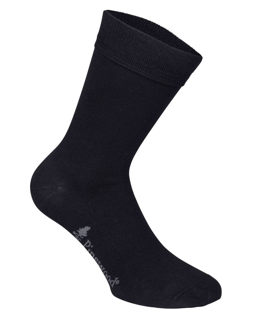 Black coloured Pinewood Insectsafe Bamboo Long Socks on white background 