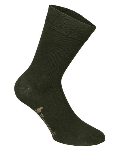 Dark Green coloured Pinewood Insectsafe Bamboo Long Socks on white background 
