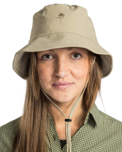 Light Khaki Coloured Pinewood Insectsafe Hat on white background 
