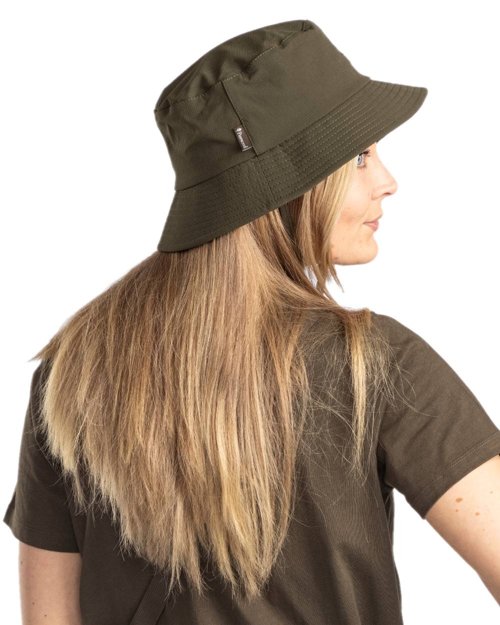Moss Green Coloured Pinewood Insectsafe Hat on white background 