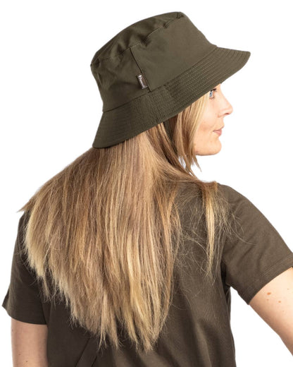 Moss Green Coloured Pinewood Insectsafe Hat on white background 