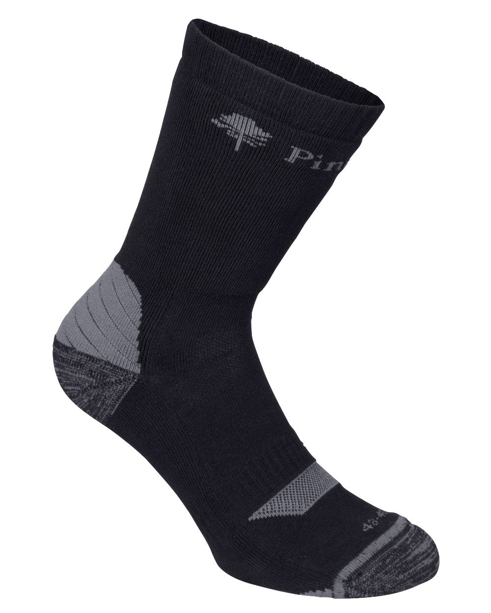 Black coloured Pinewood Insectsafe Long Socks on white background 