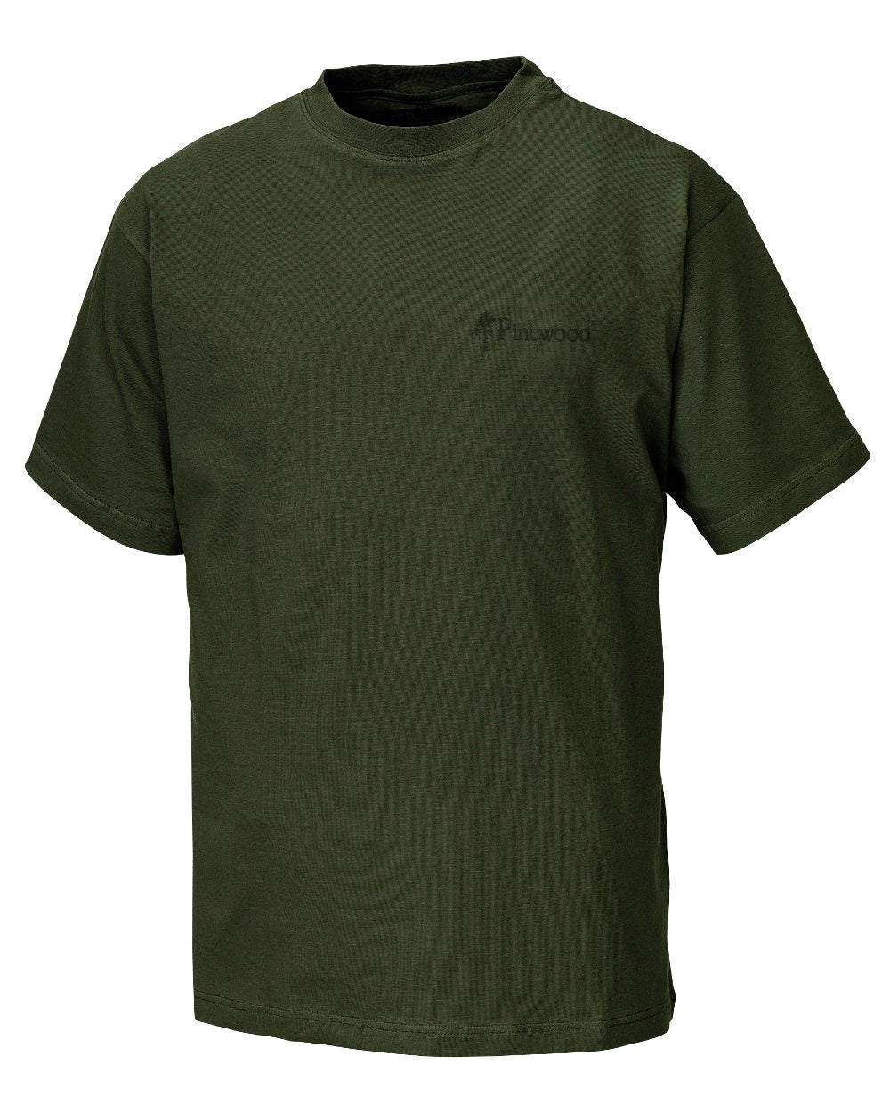 Green coloured Pinewood Mens 2-Pack T-Shirt on white background 