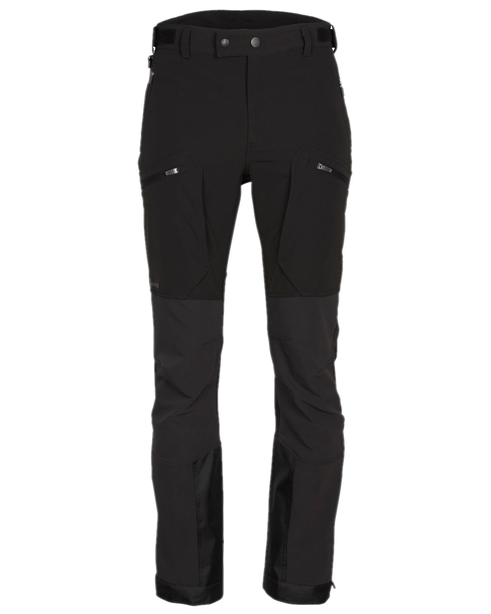 Black Coloured Pinewood Mens Abisko Adventure Trousers on white background 