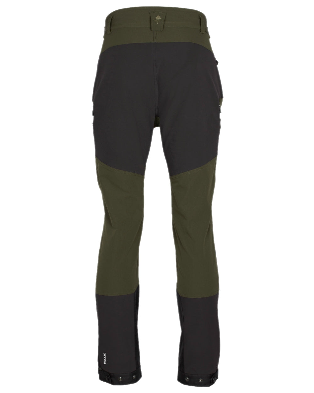 Moss Green Coloured Pinewood Mens Abisko Adventure Trousers on white background 