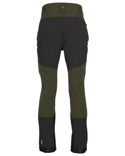 Moss Green Coloured Pinewood Mens Abisko Adventure Trousers on white background 